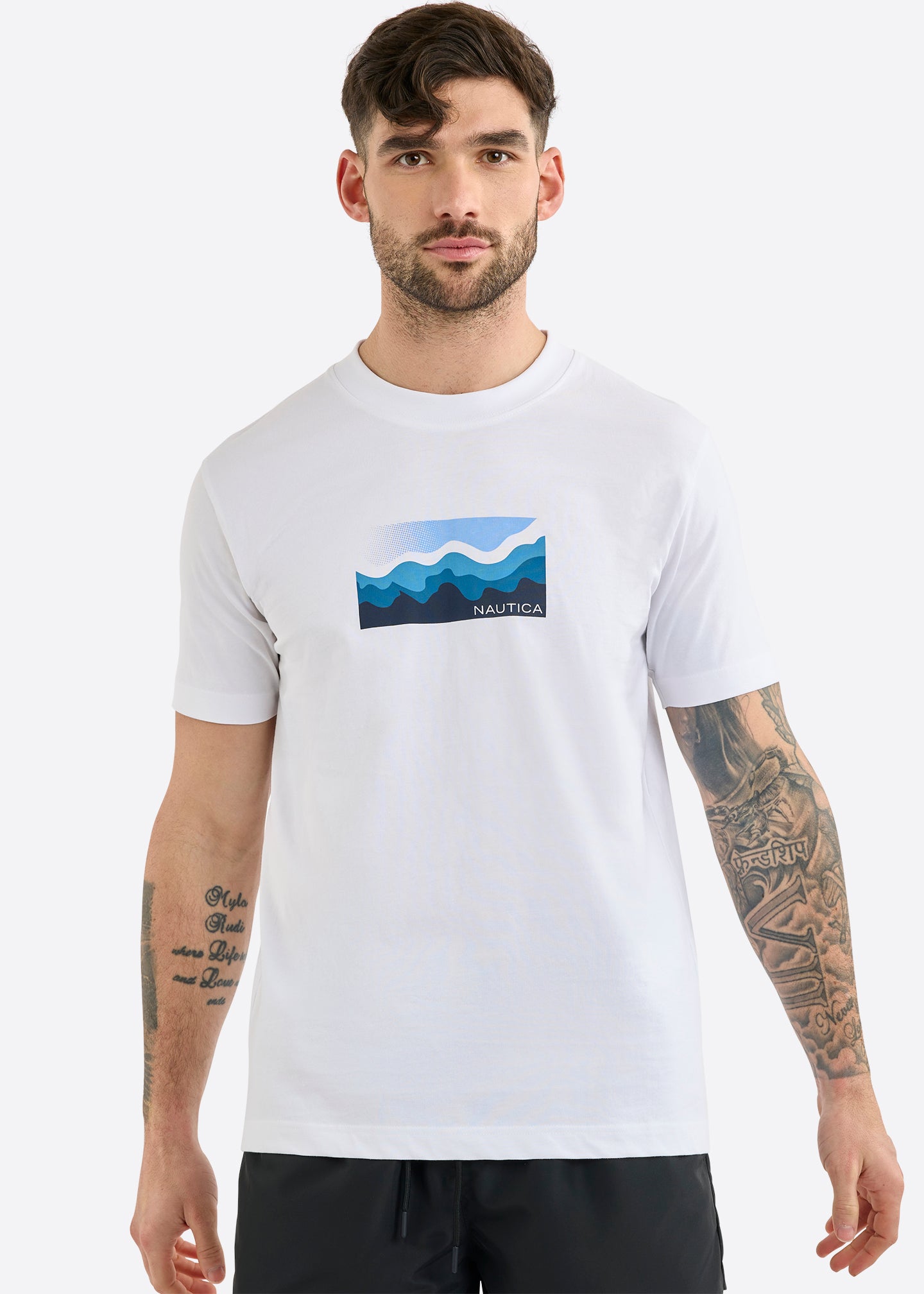 Nautica Allington T-Shirt-White-Front