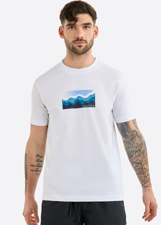 Nautica Allington T-Shirt-White-Front