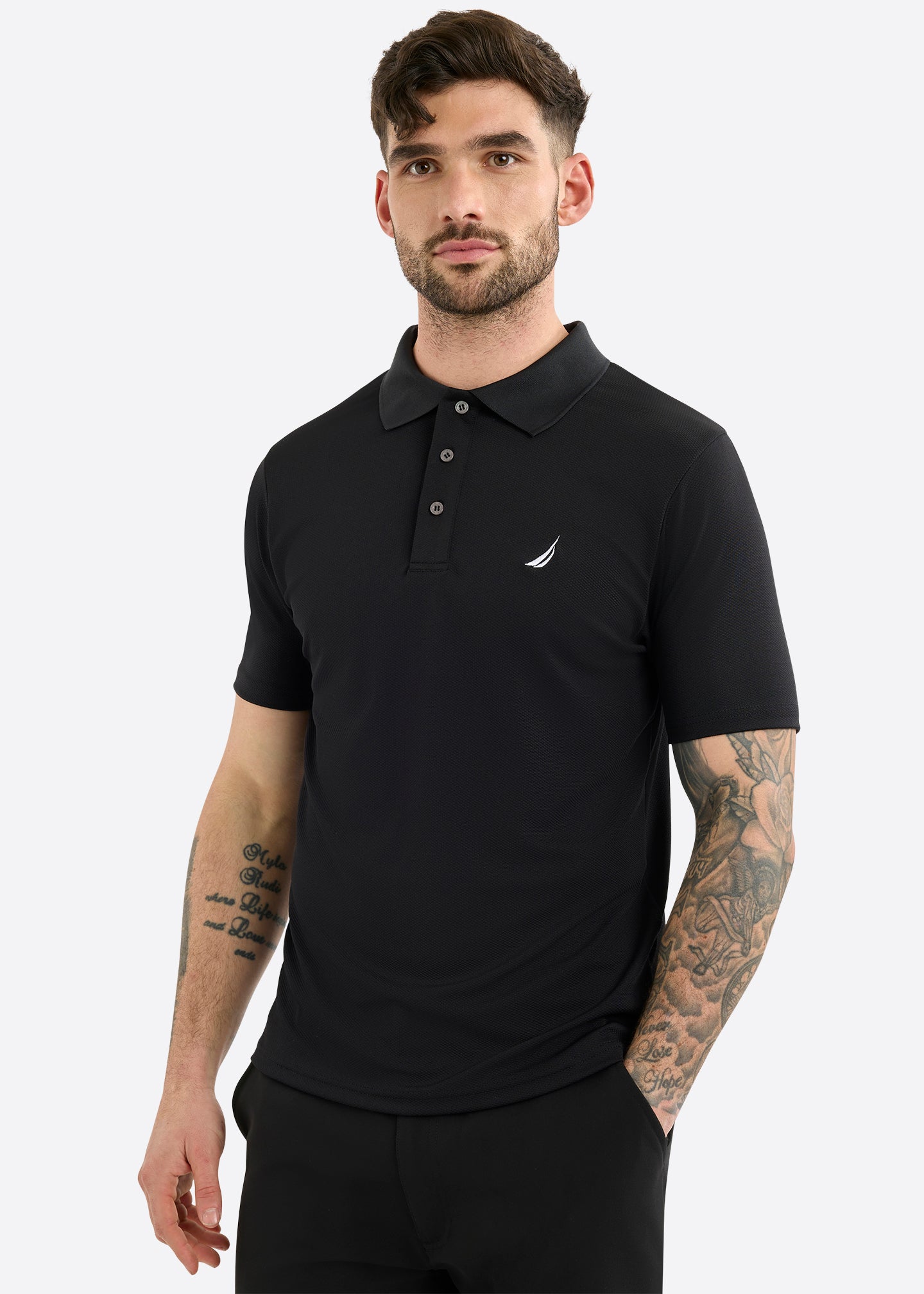 Barrett Slim Fit Polo Shirt - Black