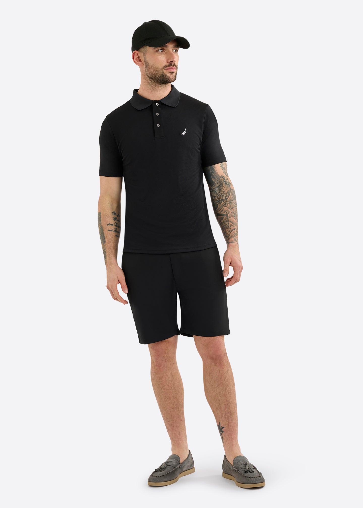 Barrett Slim Fit Polo Shirt - Black