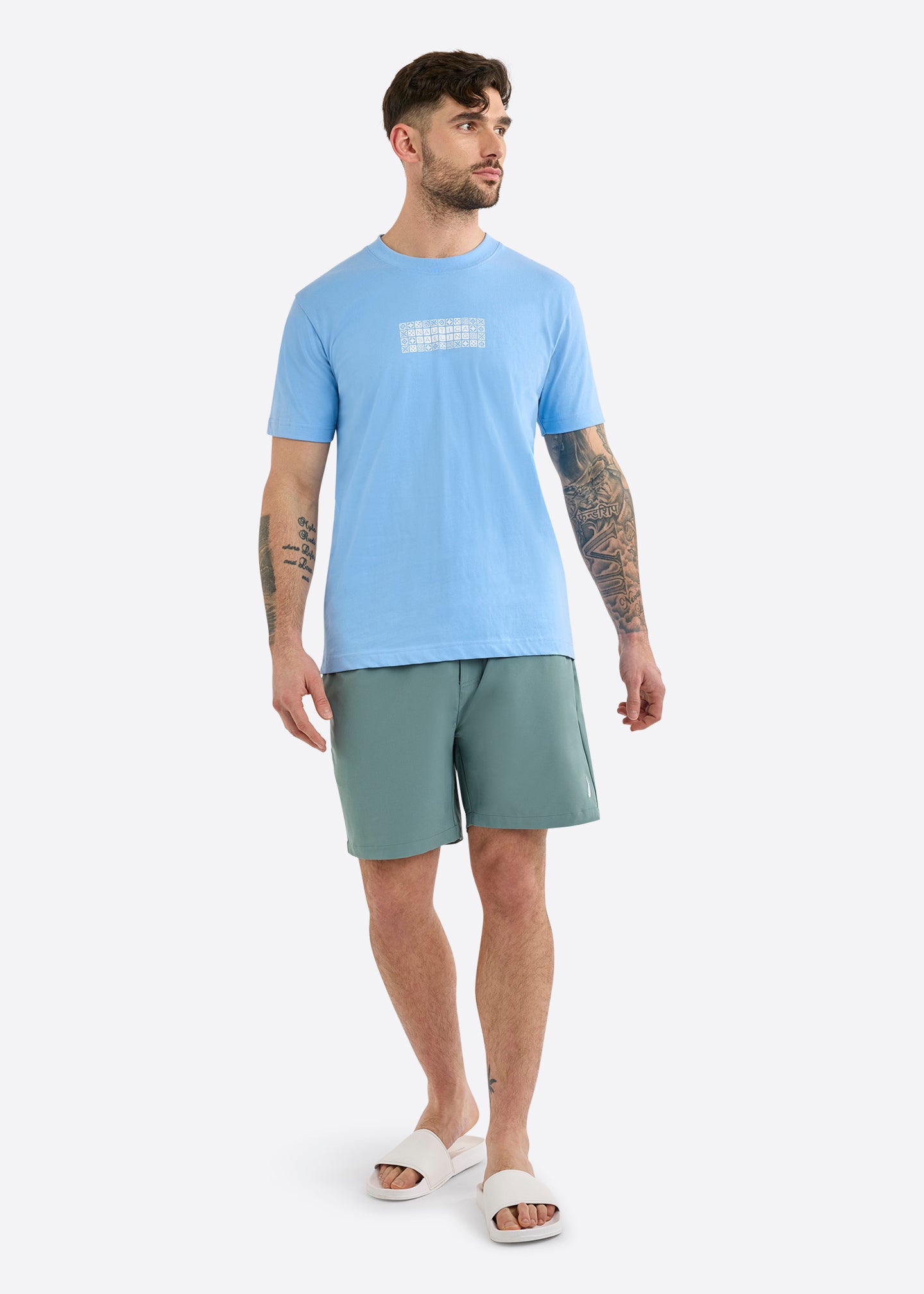 Bodmin T-Shirt - Natural Blue