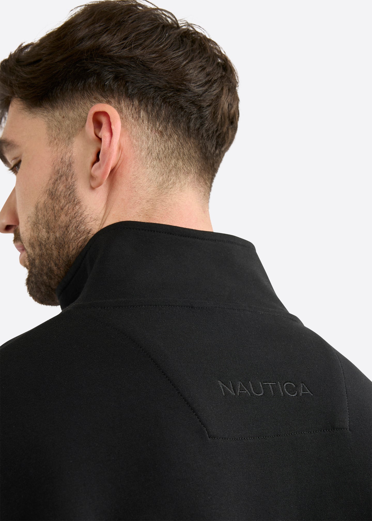 Nautica Cubert Full Zip Top-Black-Detail 