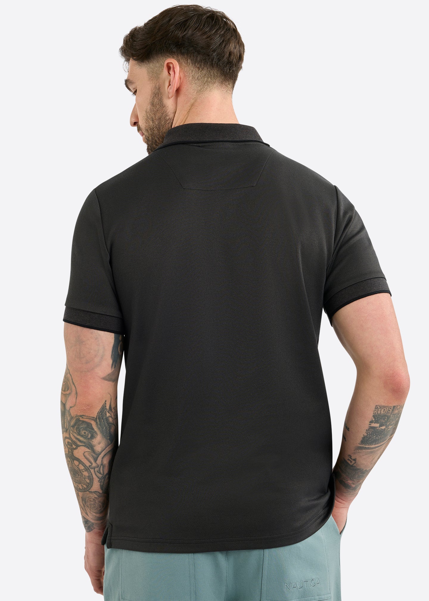 Nautica Harlyn Polo-Black-Back