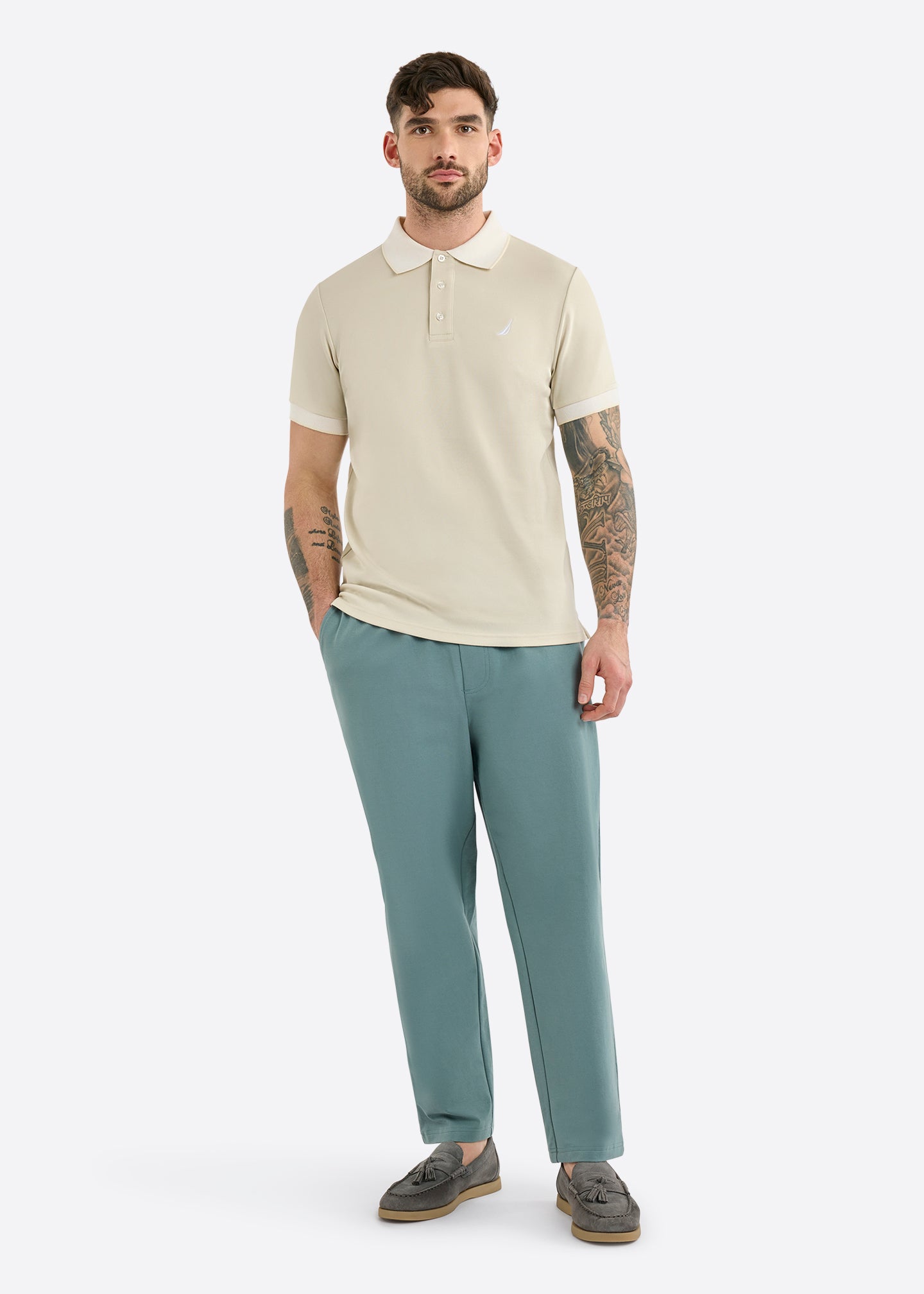 Nautica Harlyn Slim Fit Polo-Buff-Full Body