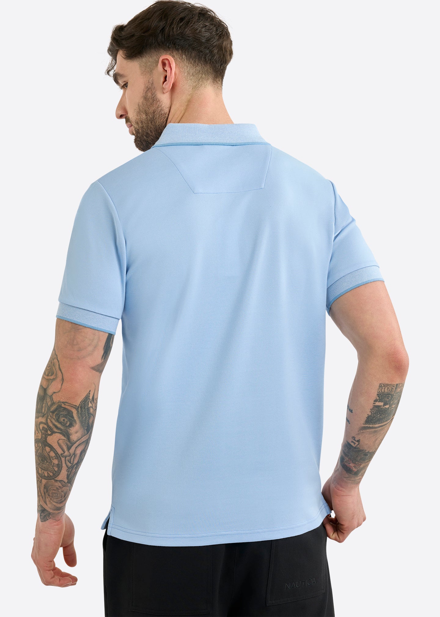 Harlyn Slim Fit Polo Shirt - Natural Blue