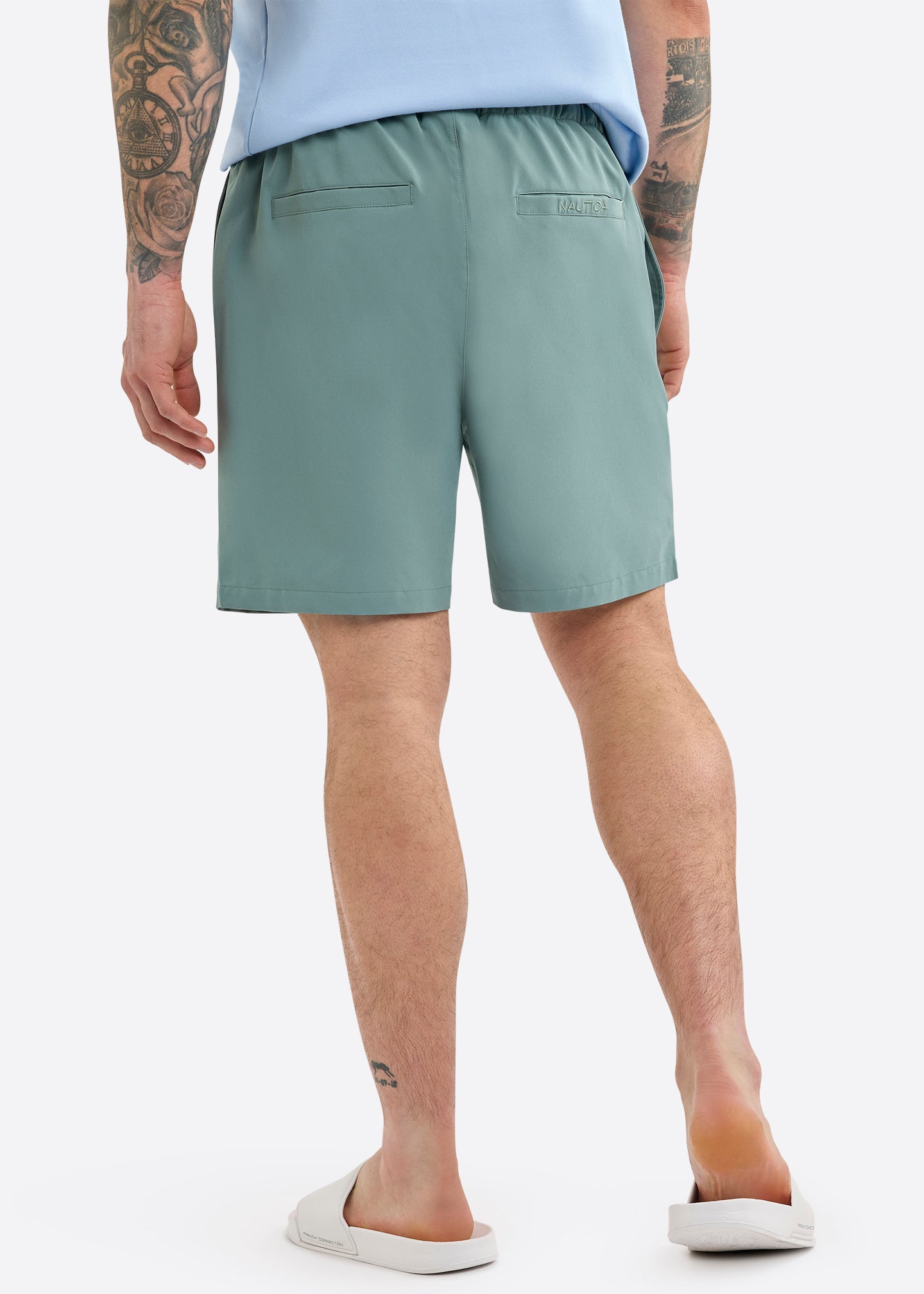 Nautica Milford Swim Short-Shadow Grey-Back