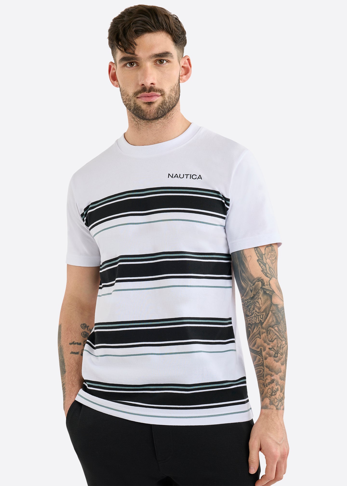 Nautica Regis T-Shirt-White-Front
