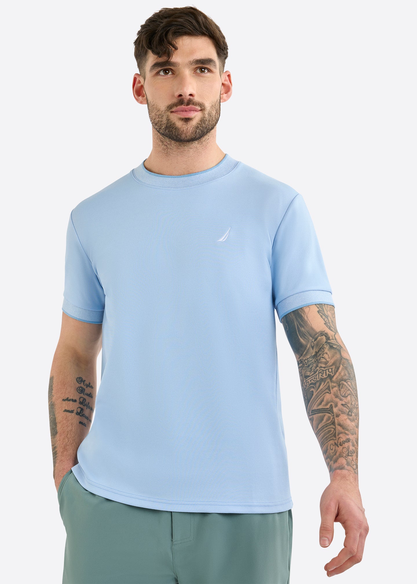 Nautica Sherford T-Shirt-Blue-Front