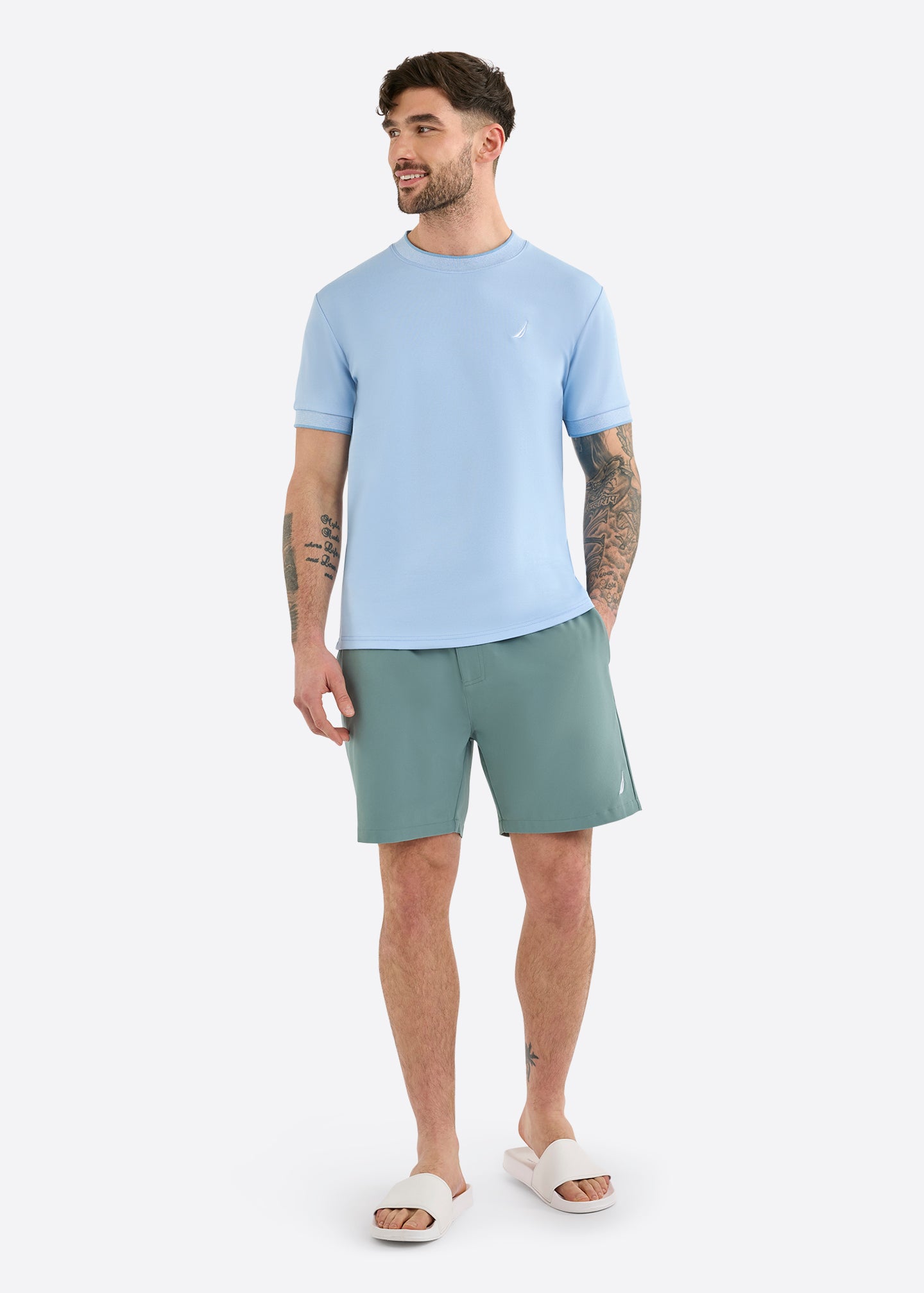 Nautica Sherford T-Shirt-Blue-Full Body