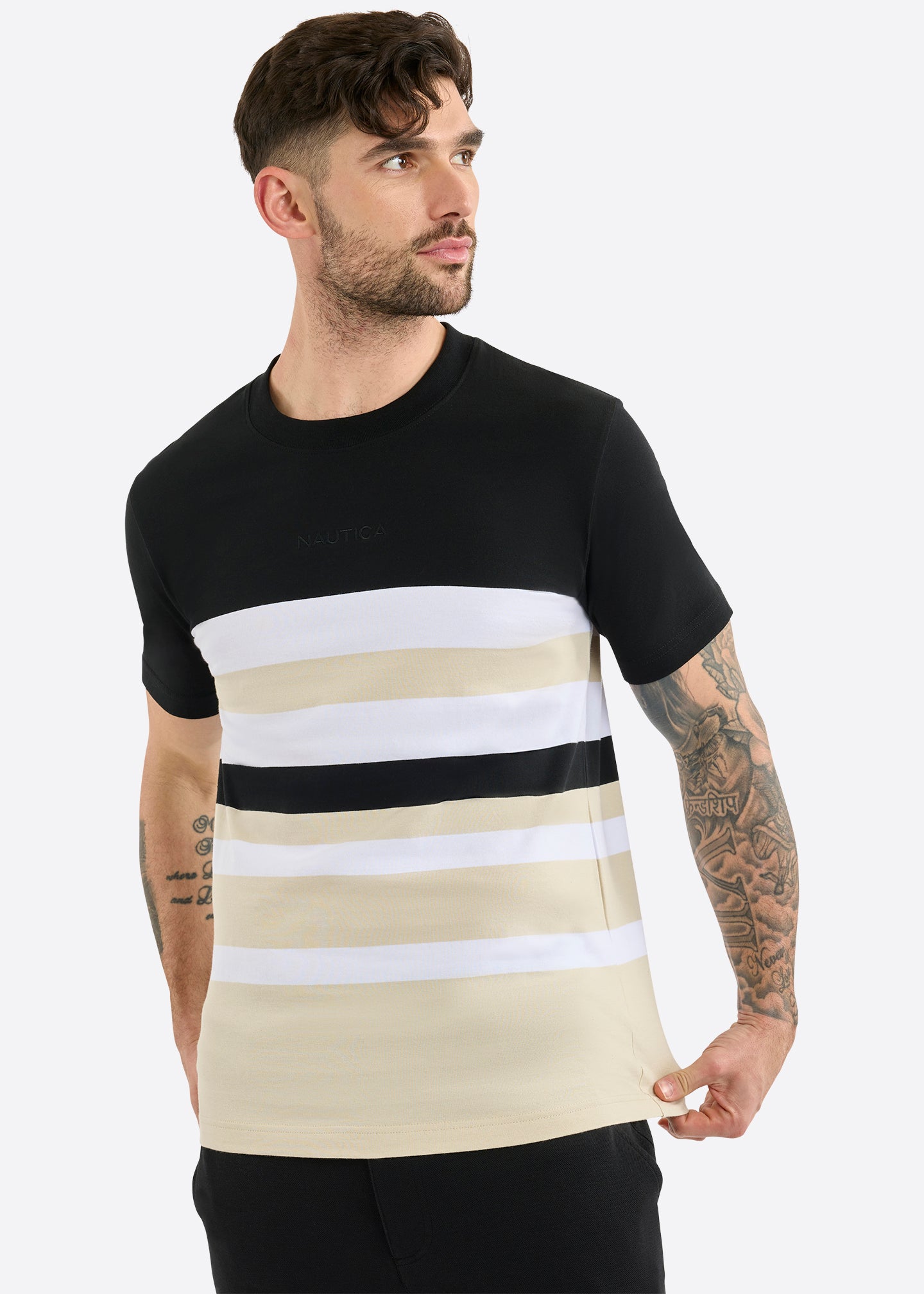 Nautica Trelew T-Shirt-Black-Front