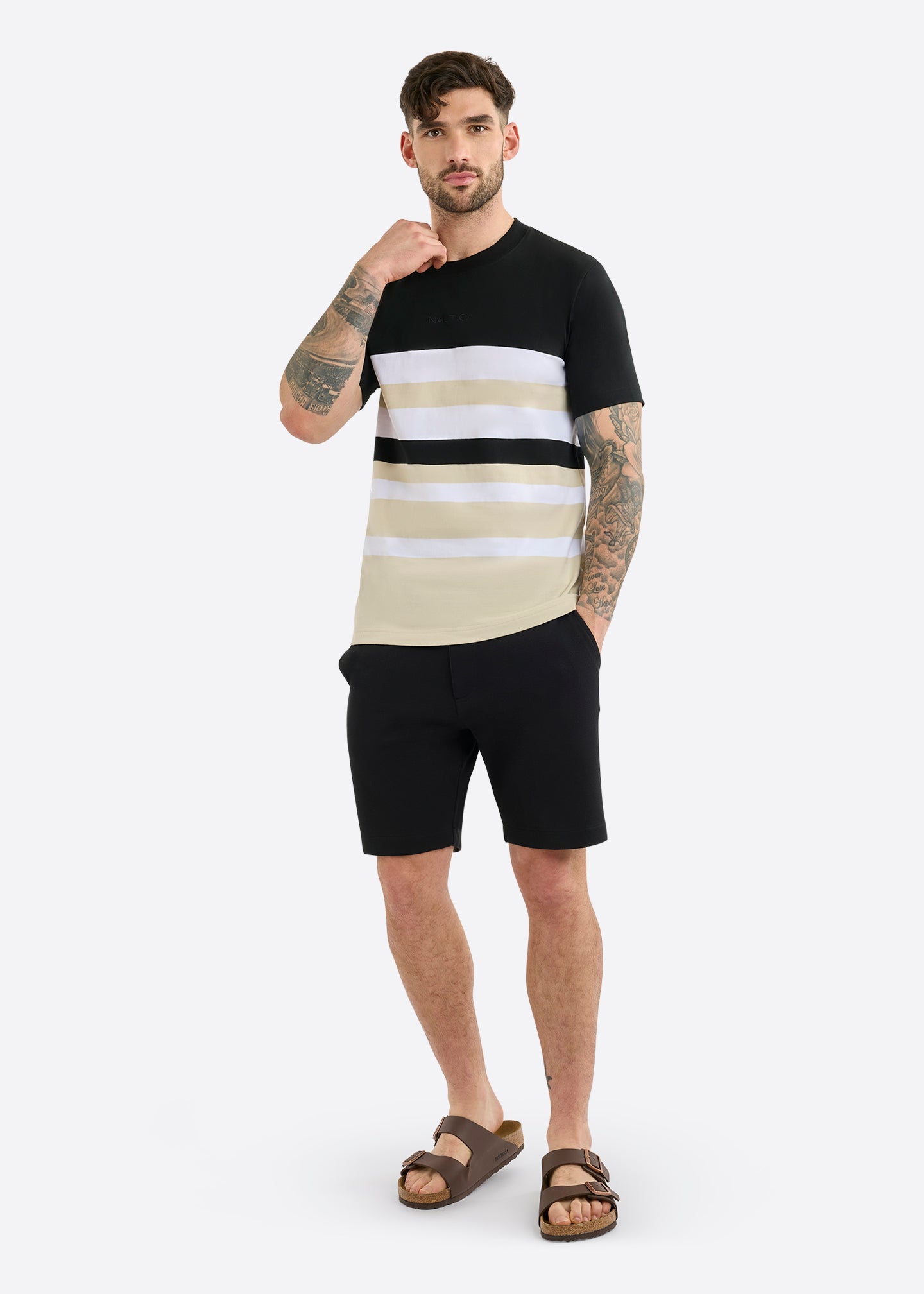 Nautica Trelew T-Shirt-Black-Full Body