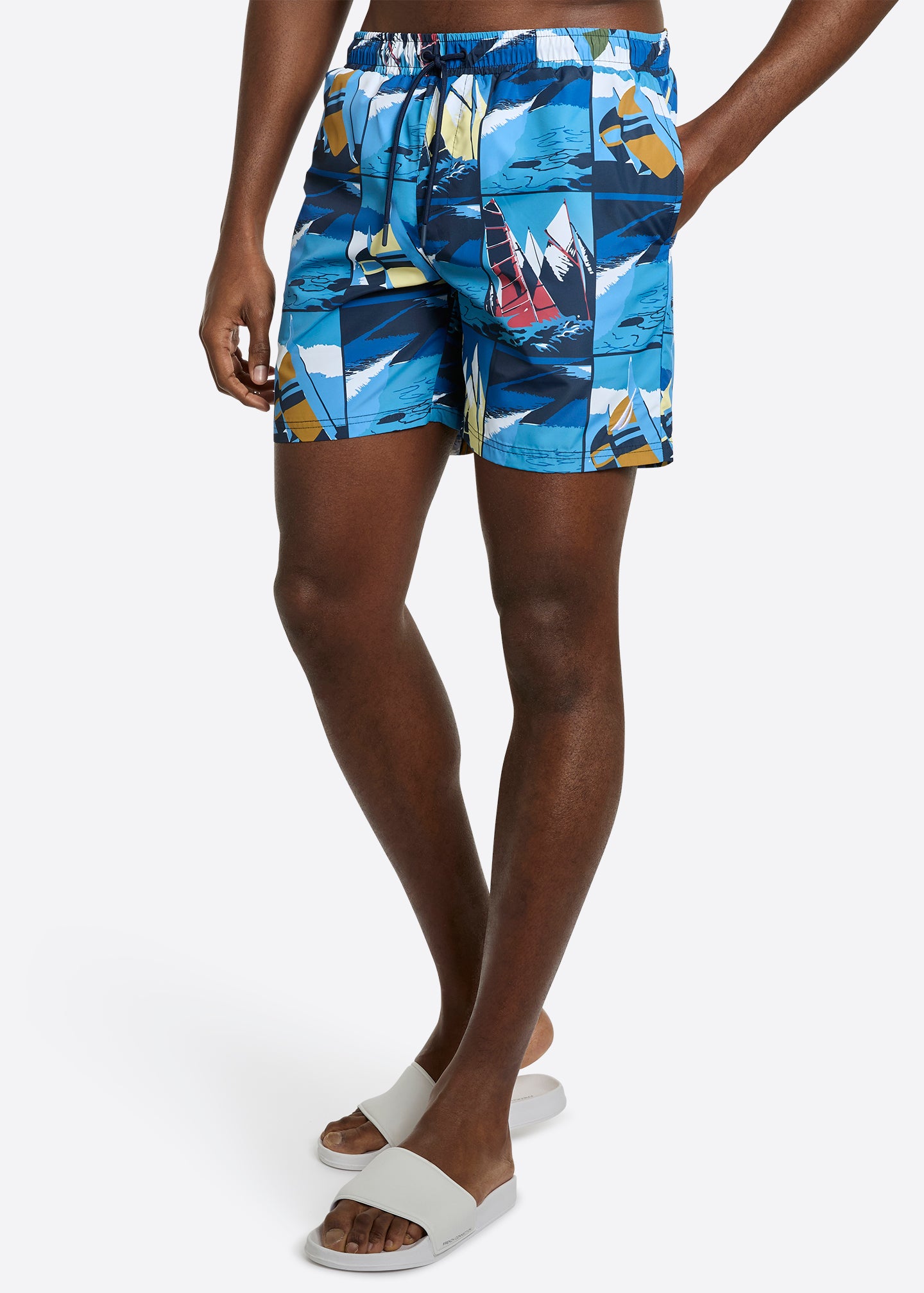 Nautica Ahab 6" Swim Short-Multi-Front