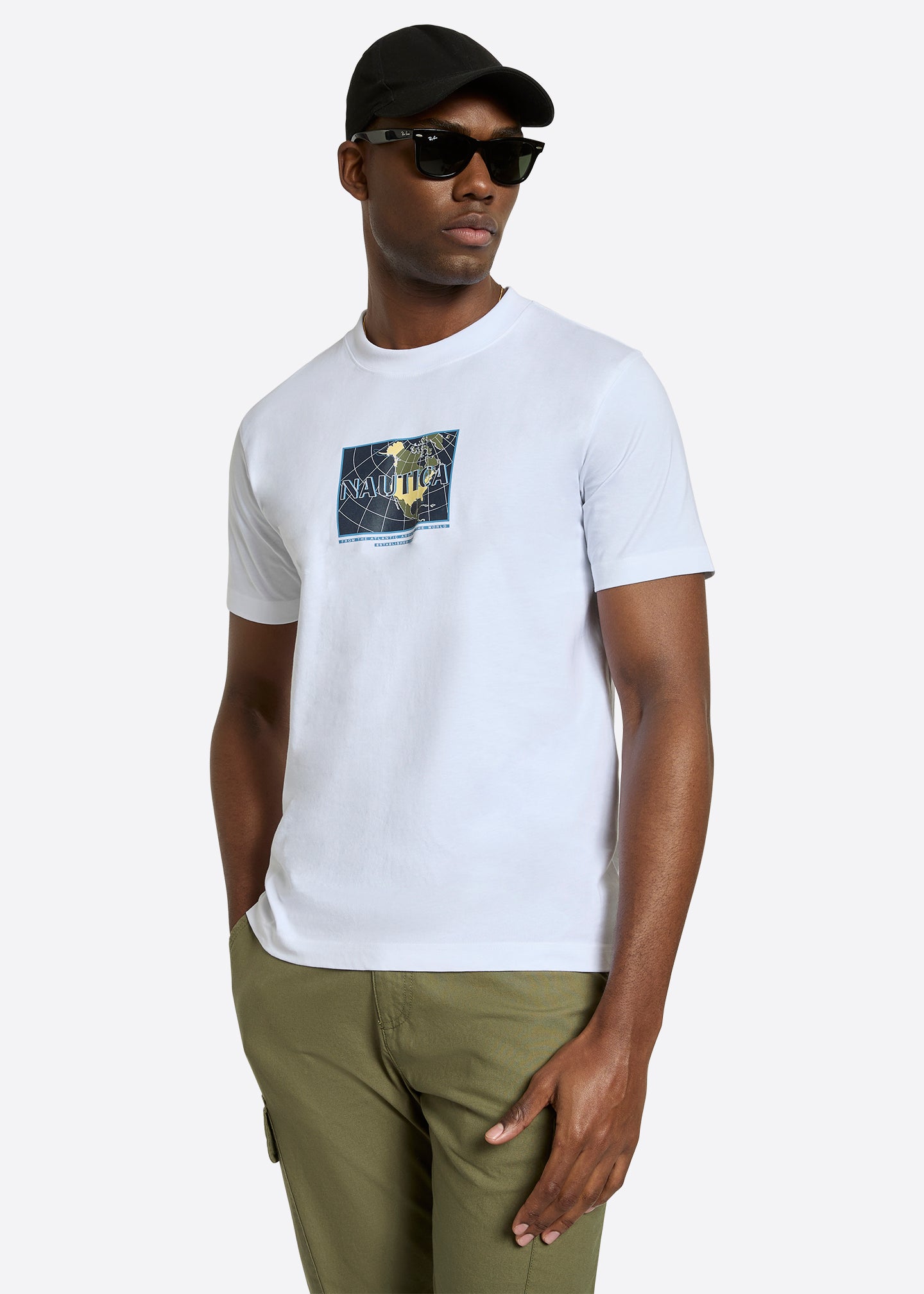 Nautica Bellamy T-Shirt-White-Front