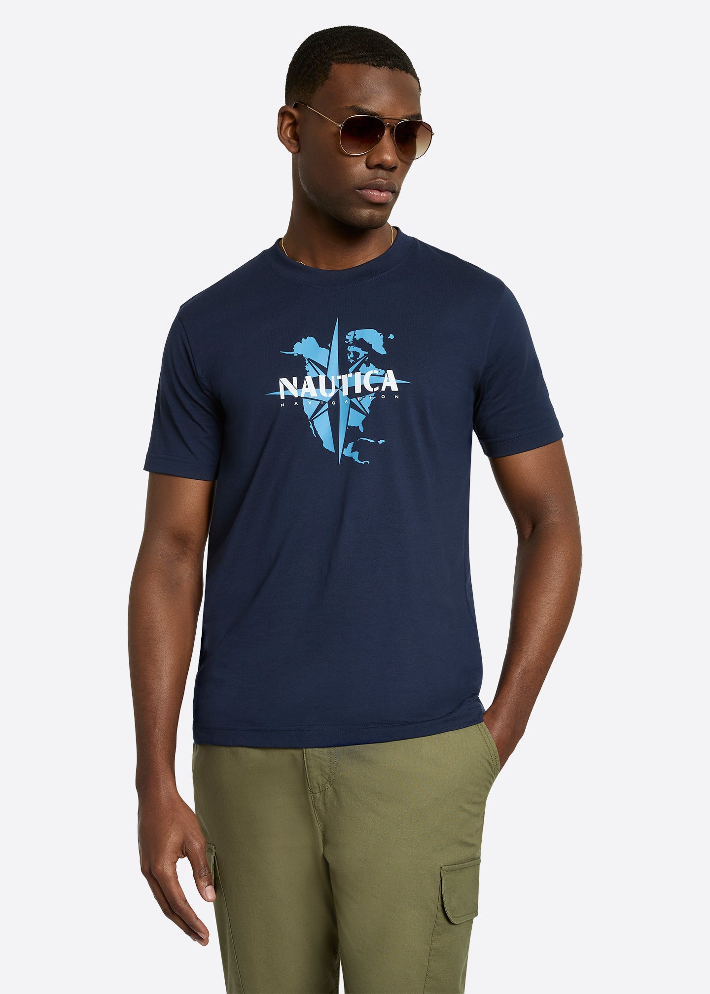 Nautica Tomi T-Shirt-Dark Navy-Front