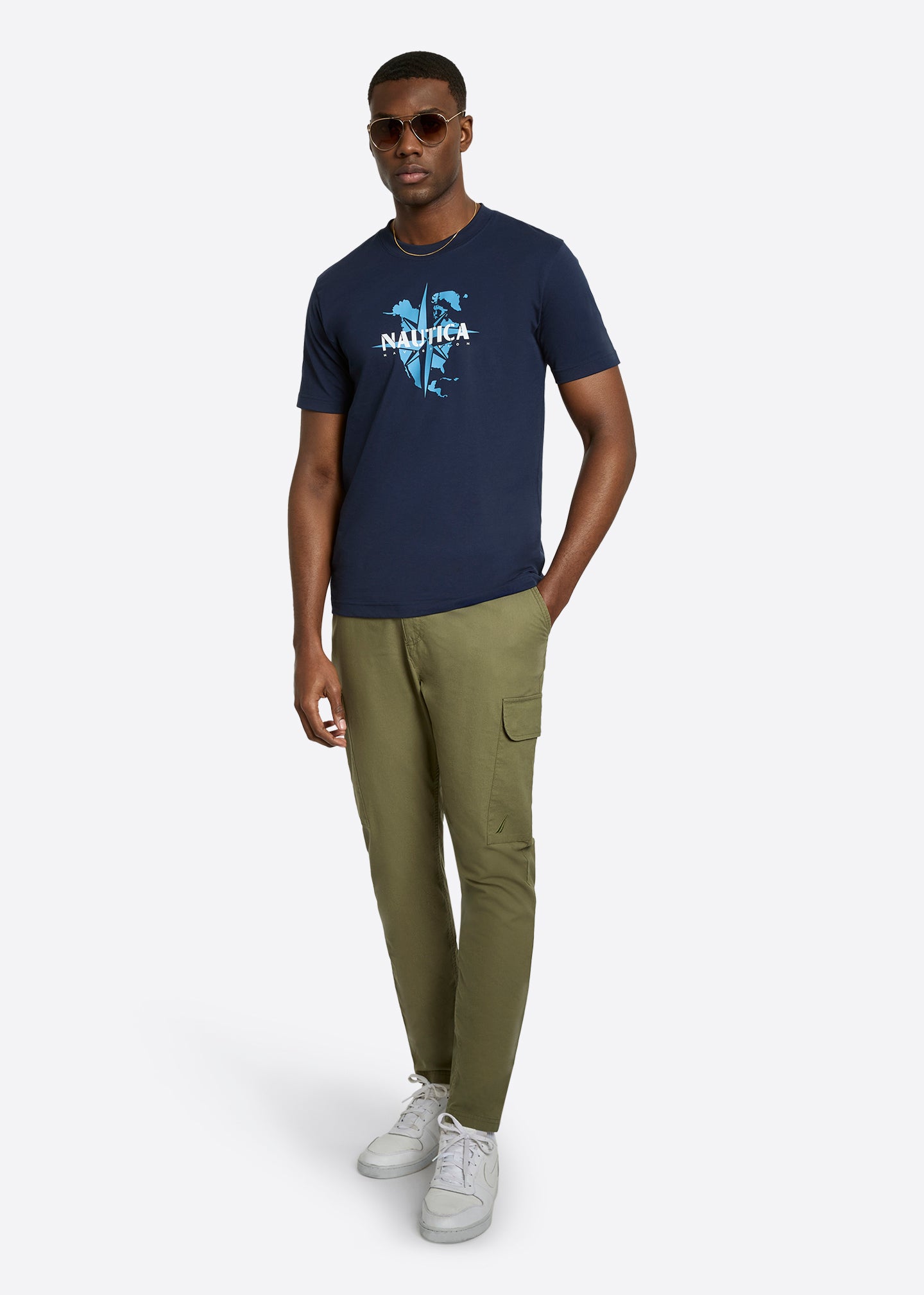 Nautica Tomi T-Shirt-Dark Navy-Full Body