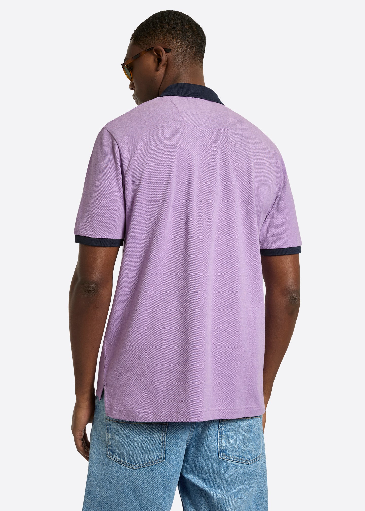 Nautica Domingo Polo Shirt-Heather-Back