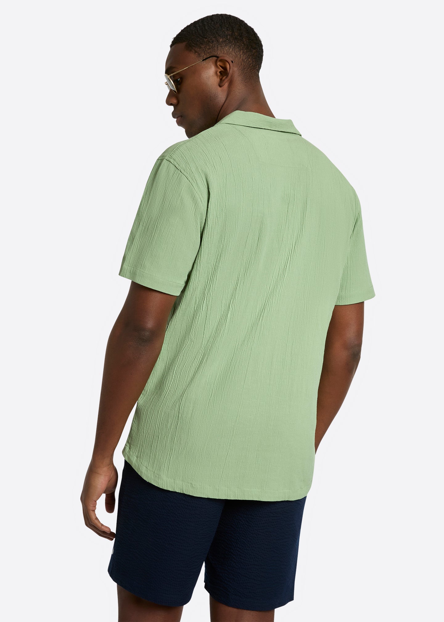 Nautica Alfonso SS Shirt-Pistachio-Back
