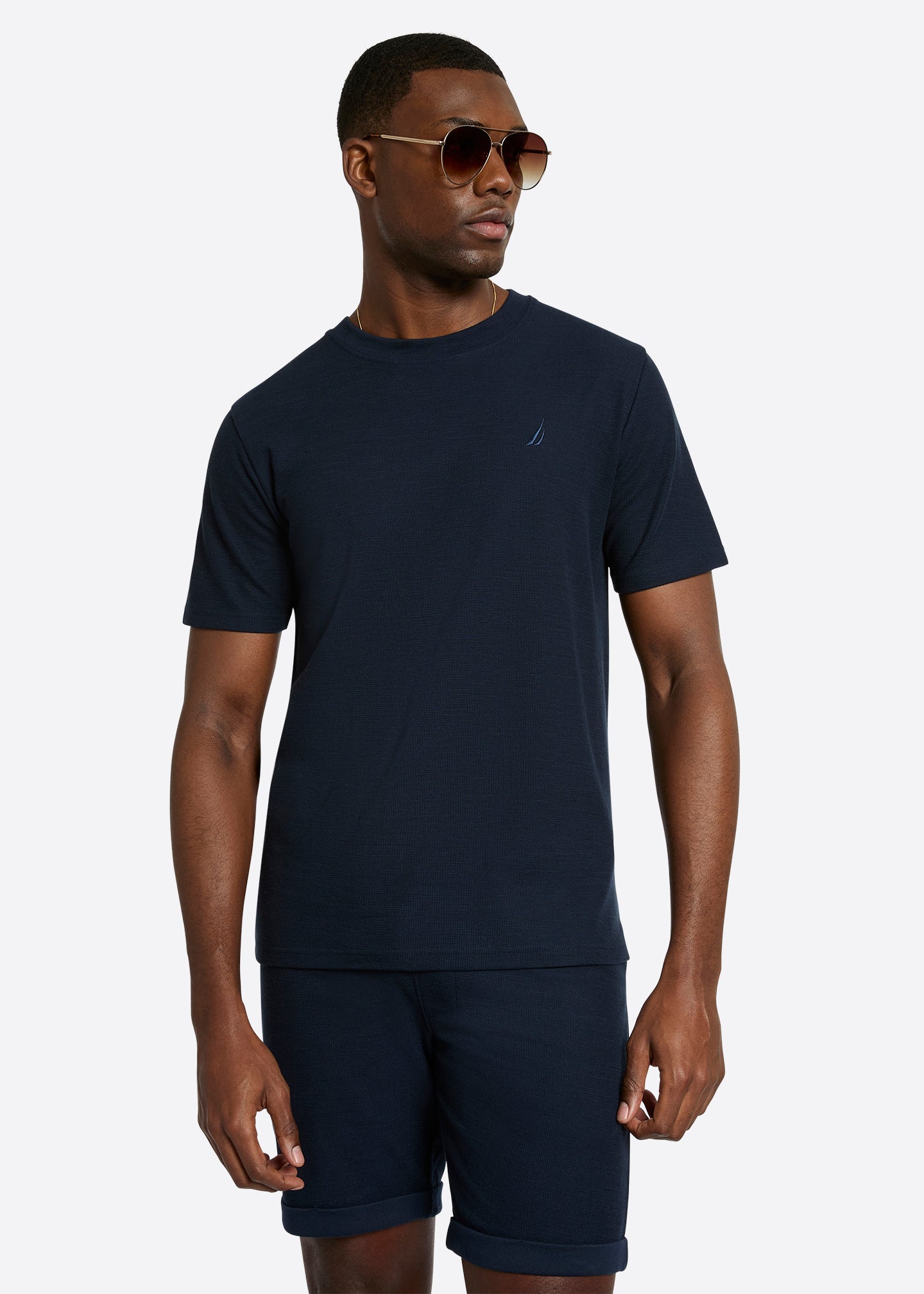 Nautica Capri T-Shirt-Dark Navy-Front