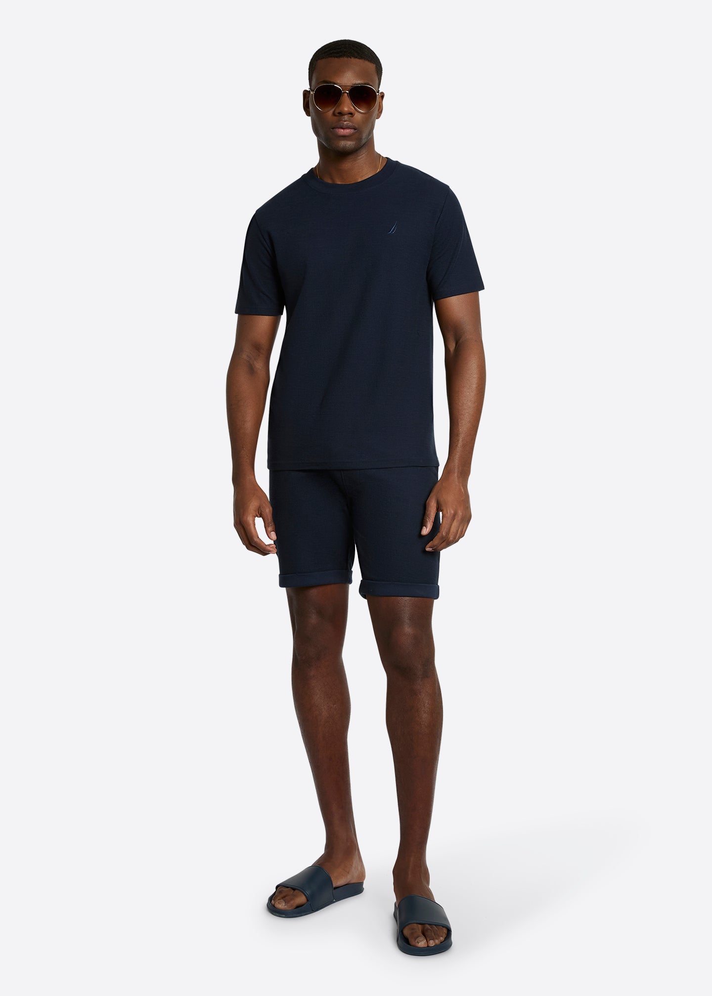 Nautica Capri T-Shirt-Dark Navy-Full Body