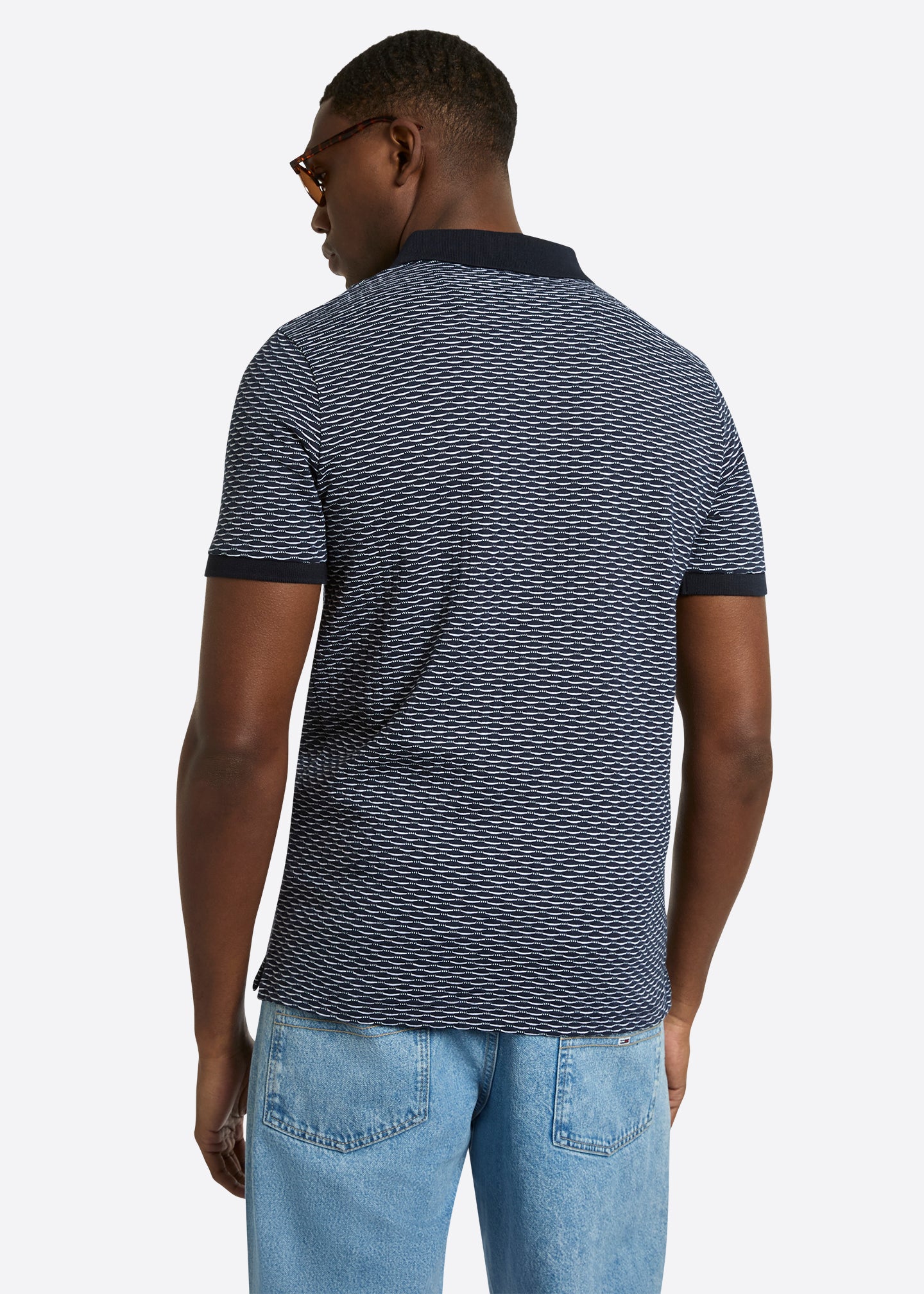 Nautica Marconi Polo Shirt-Navy-Back