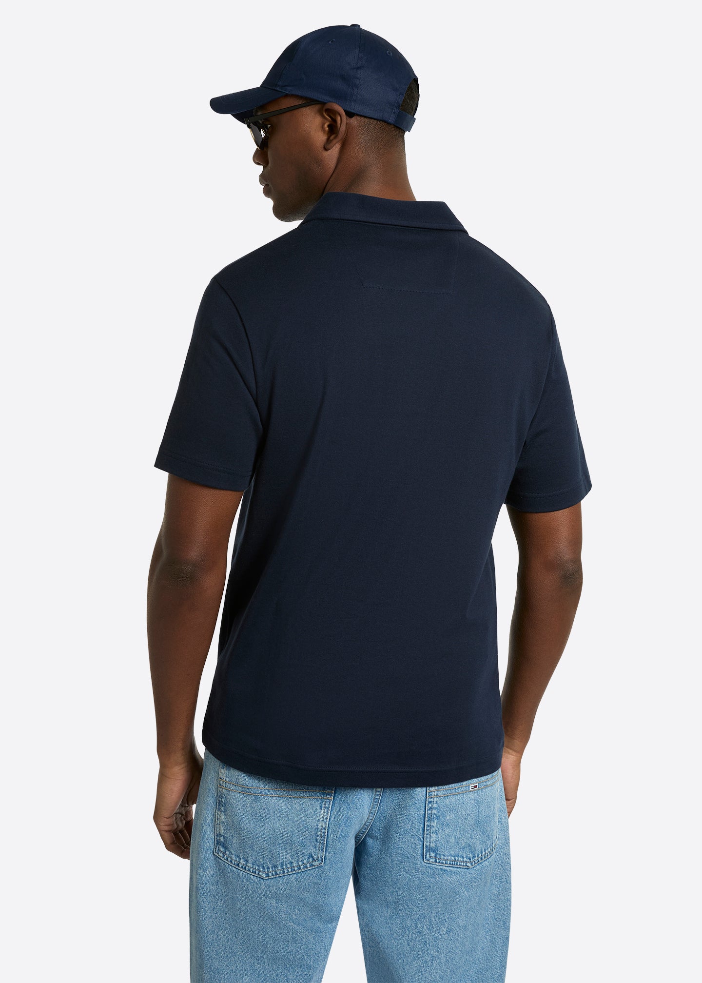 Nautica Salazar Polo Shirt-Dark Navy-Back