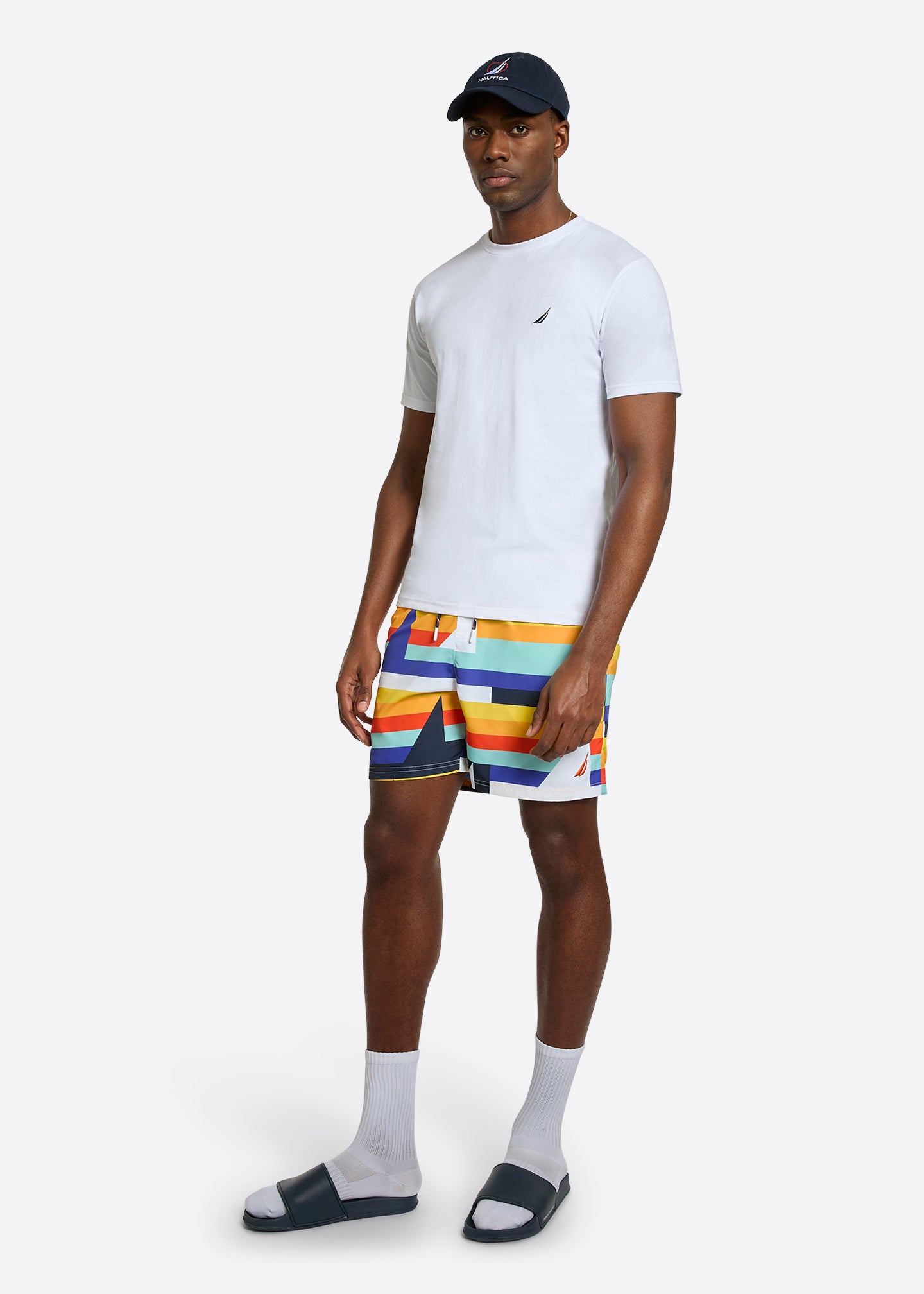 Nautica Claudio T-Shirt-White-Full Body