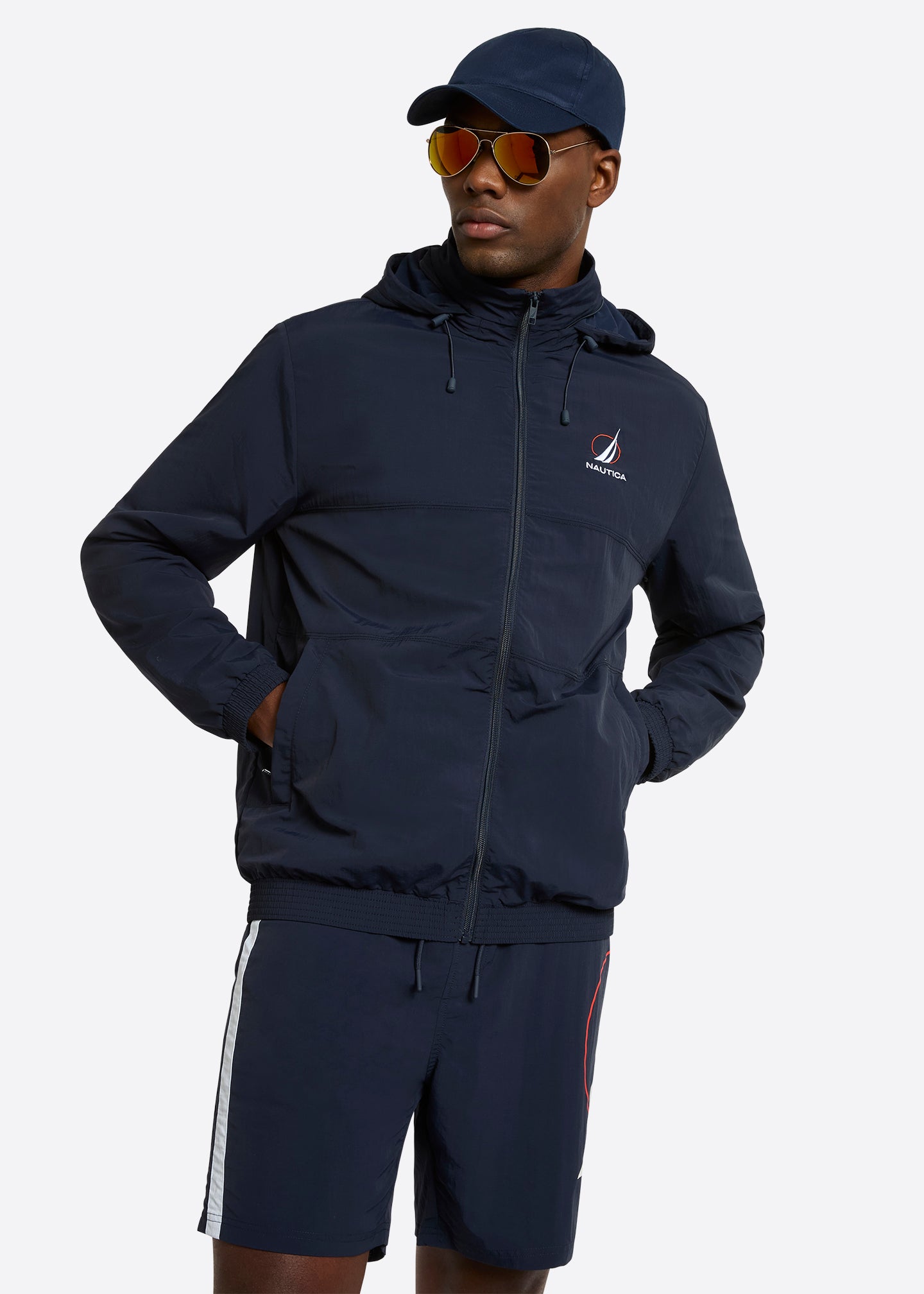 Nautica Eckert FZ Jacket-Navy-Front