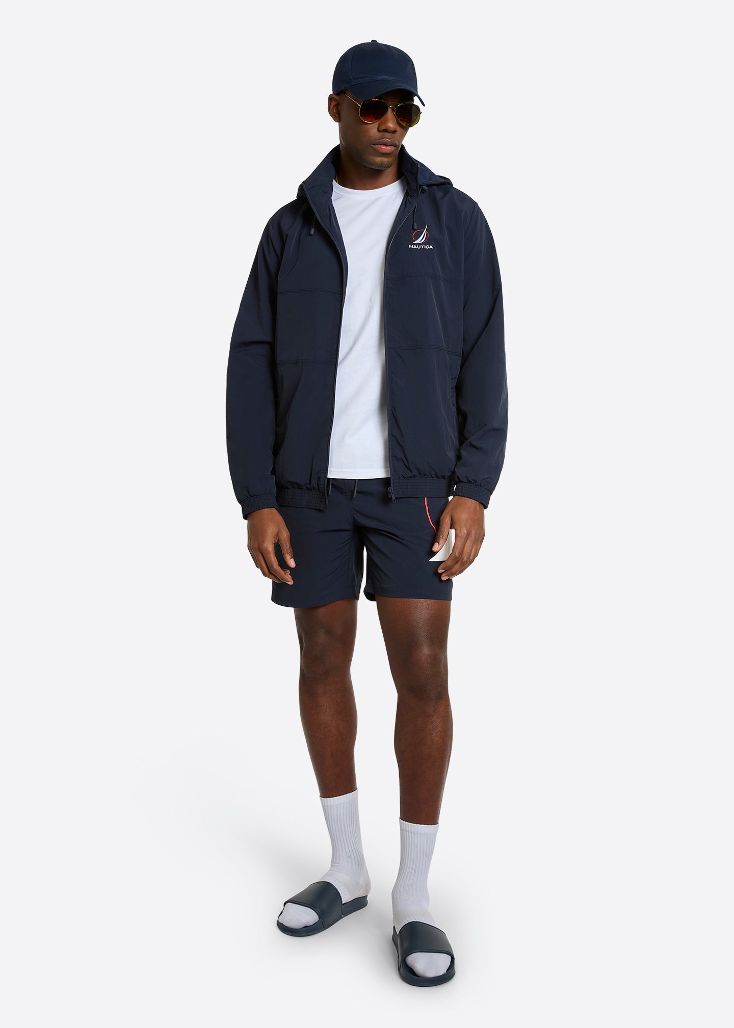Nautica Eckert FZ Jacket-Navy-Full Body