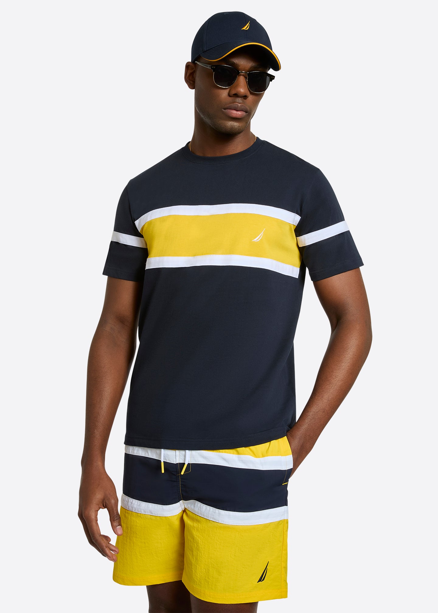 Nautica Mikhail T-Shirt-Dark Navy-Front