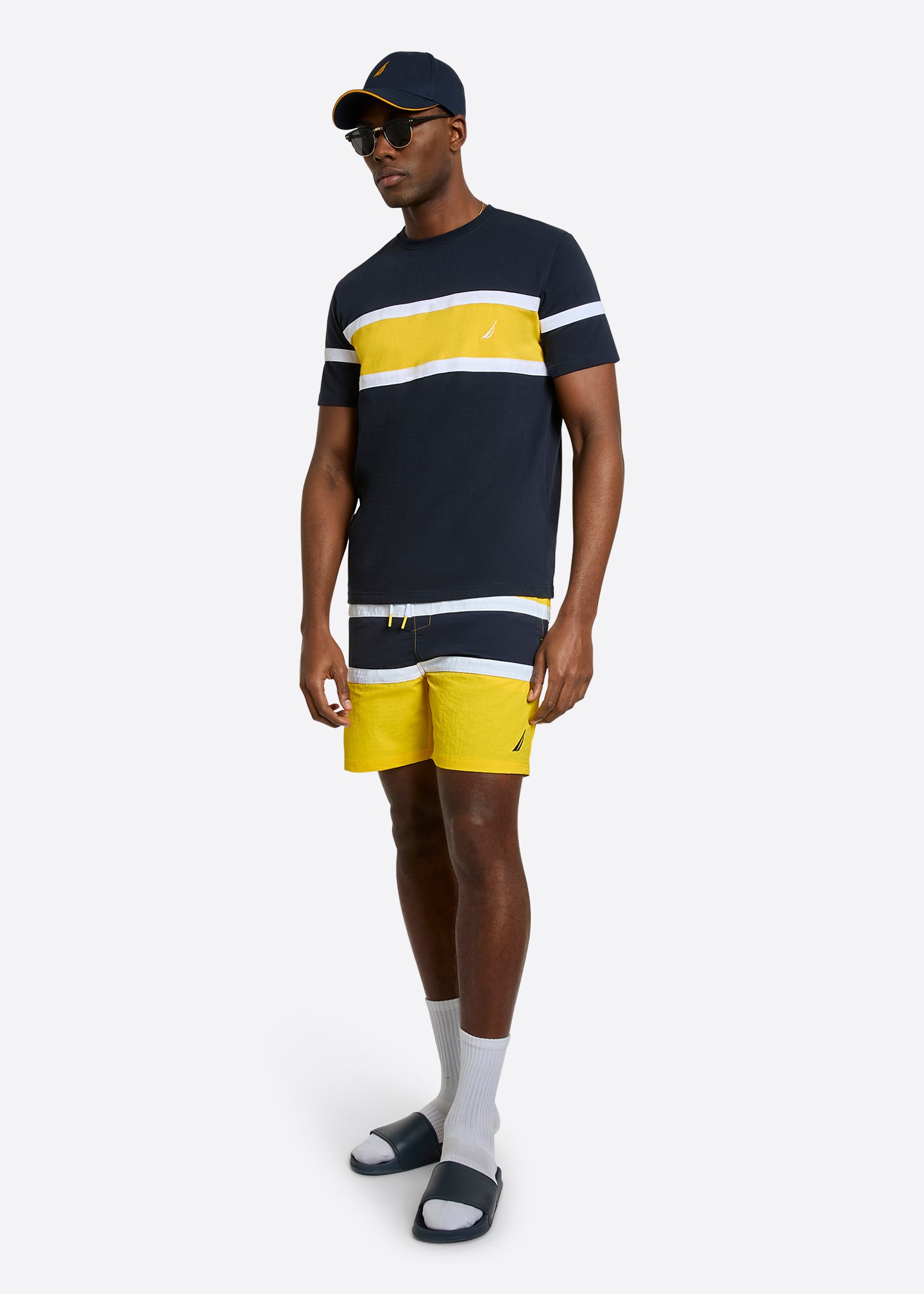Nautica Mikhail T-Shirt-Dark Navy-Full Body