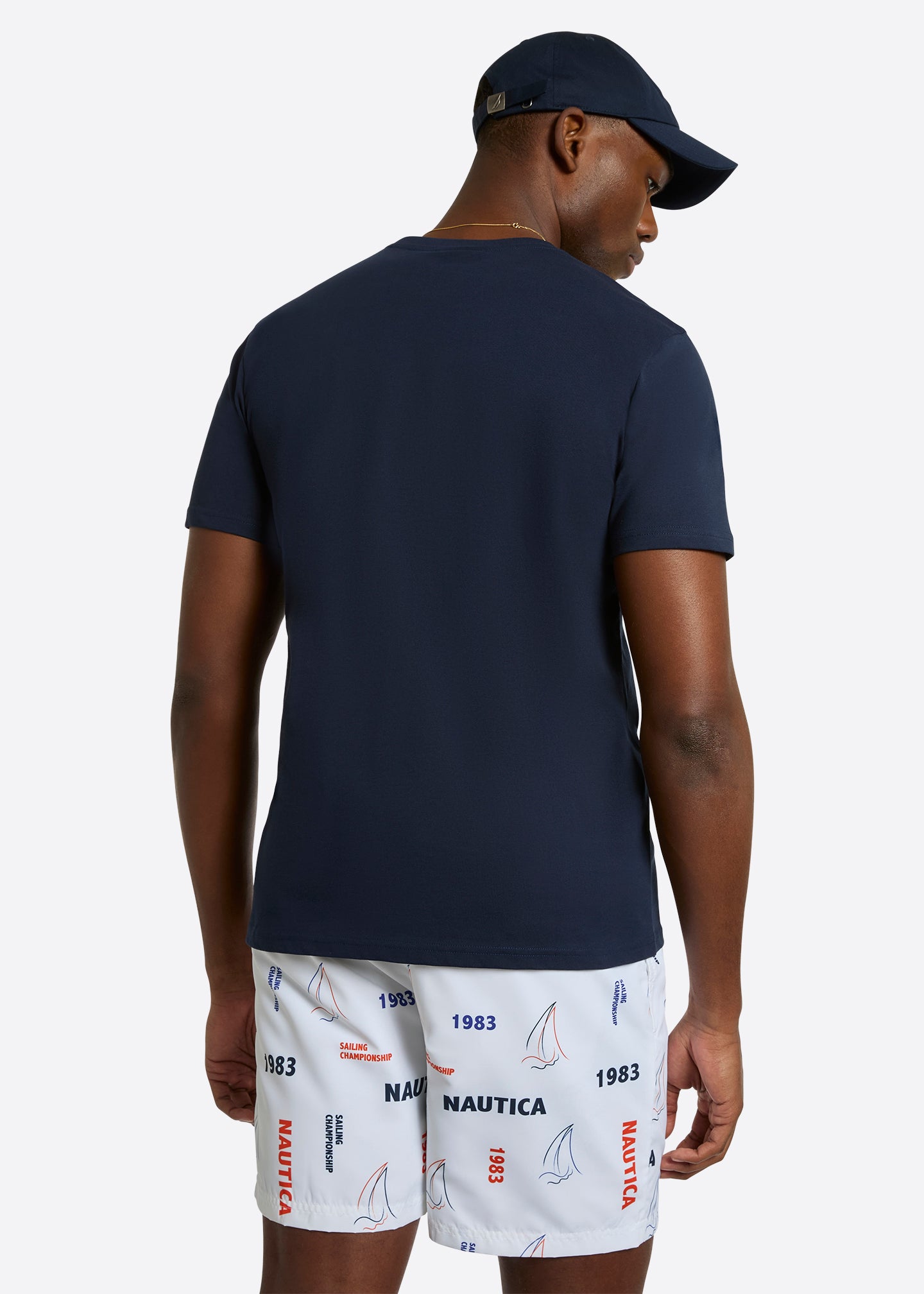 Nautica Pollock T-Shirt-Navy-Back