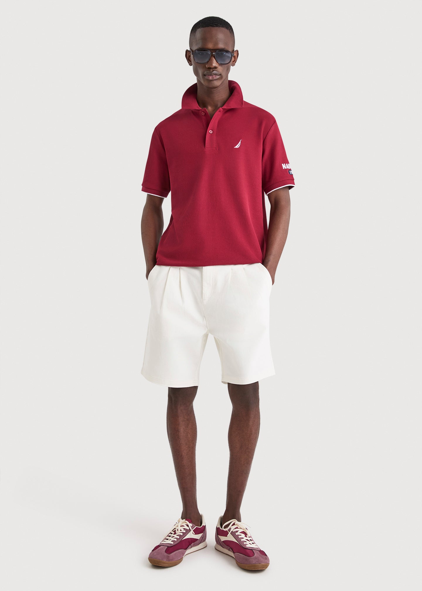 Azura Polo Shirt - Dark Red