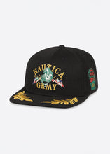 Load image into Gallery viewer, Mighty Harmonist Nautica X GRMY Snapback Cap - Black - Front