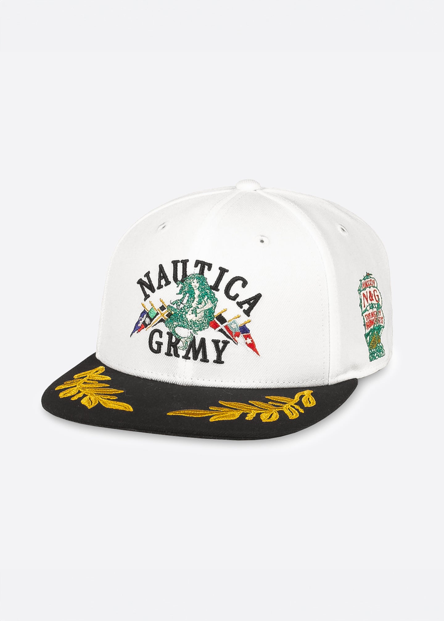 Mighty Harmonist Nautica X GRMY Snapback Cap - White - Front