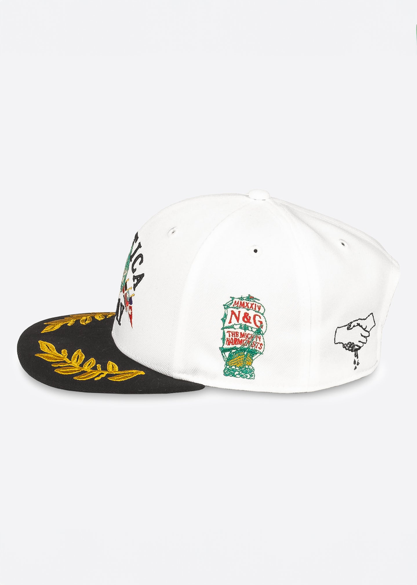 Mighty Harmonist Nautica X GRMY Snapback Cap - White - Side