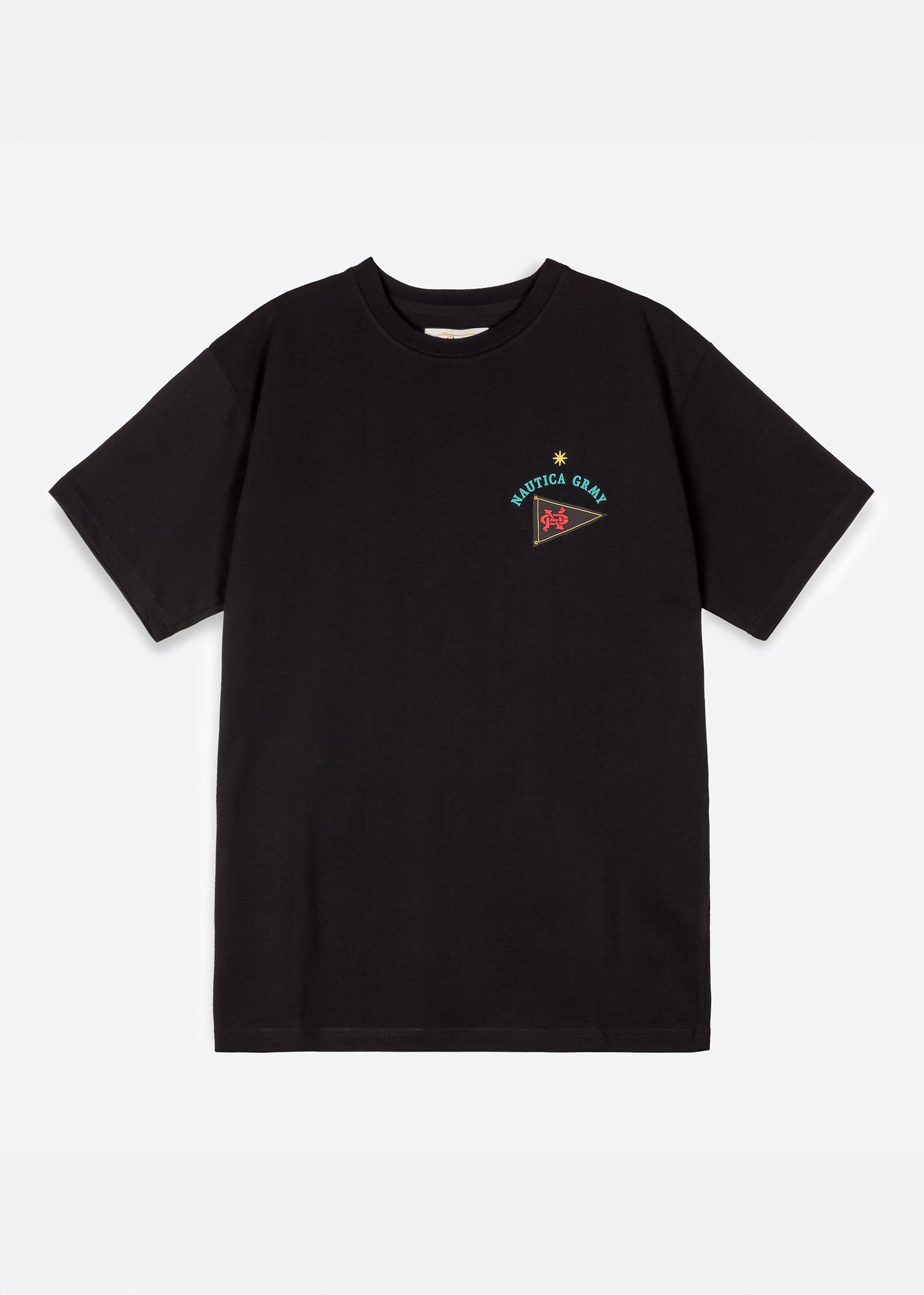 Nautica x GRMY Mighty Harmonist Regular Tee - Black - Front