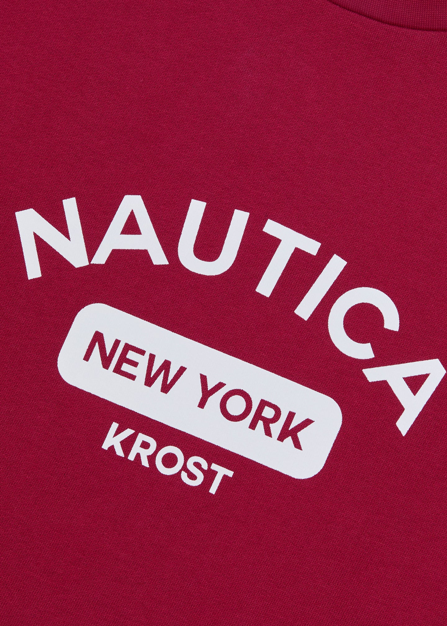 Nautica x Krost Logo Crewneck Sweatshirt - Burgundy