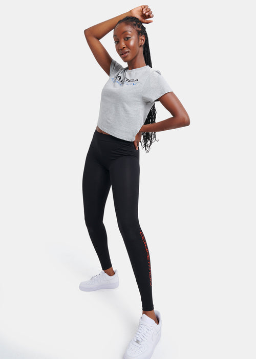 Madison Crop T-Shirt - Grey