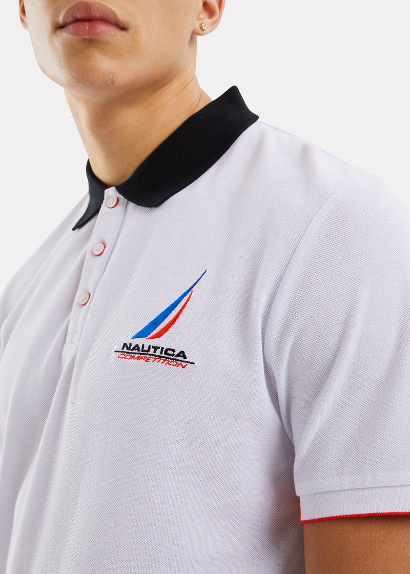 nautica white polo