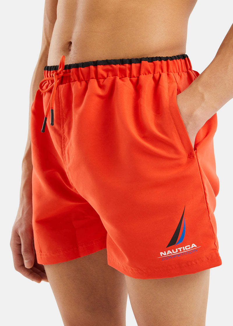 Red nautica swim trunks Clearance