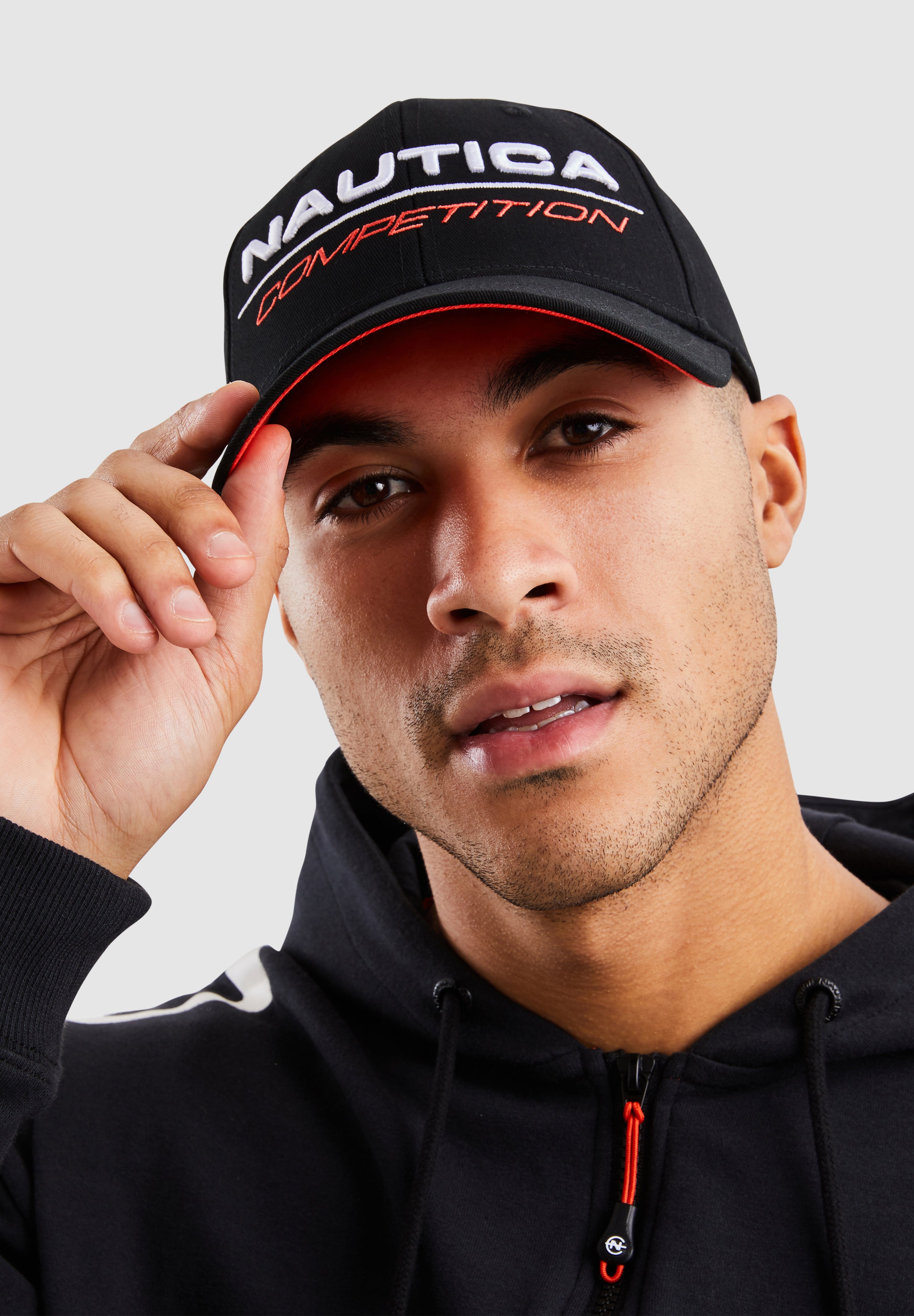 Nautica Competition Tappa Snapback Cap - Black - Front