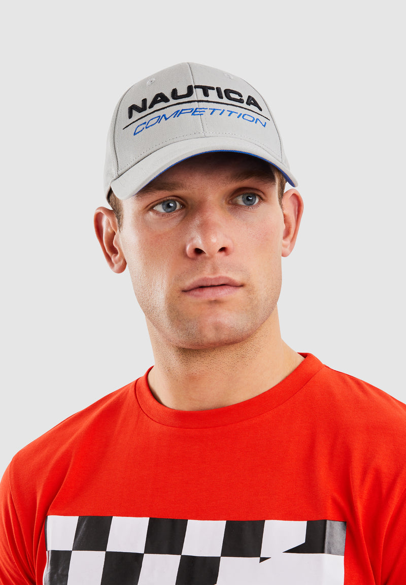 Nautica Competition Tappa Snapback Cap - Grey - Front