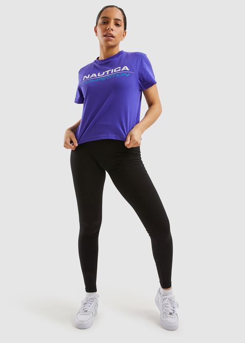 MADISON Crop T-Shirt - Purple