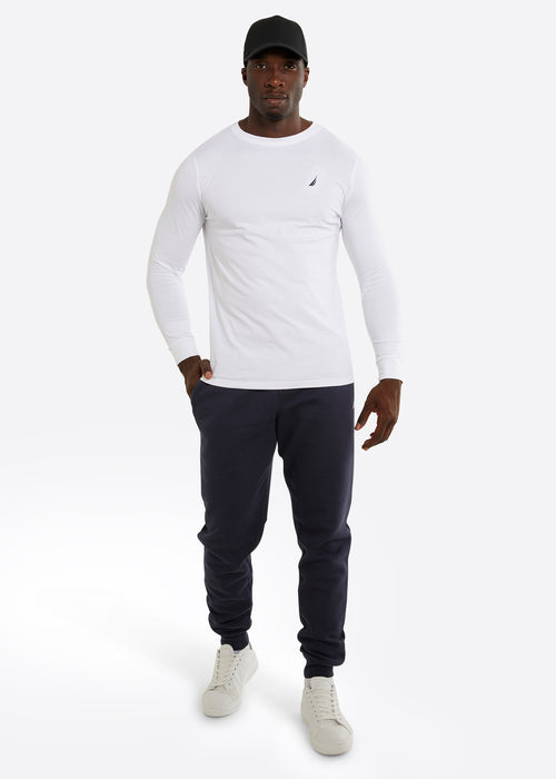 Nautica Ronan LS T-Shirt - White - Full Body