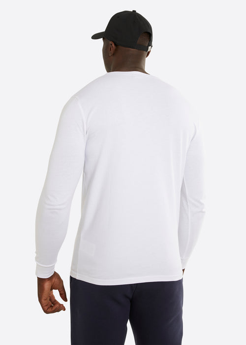Nautica Ronan LS T-Shirt - White - Back