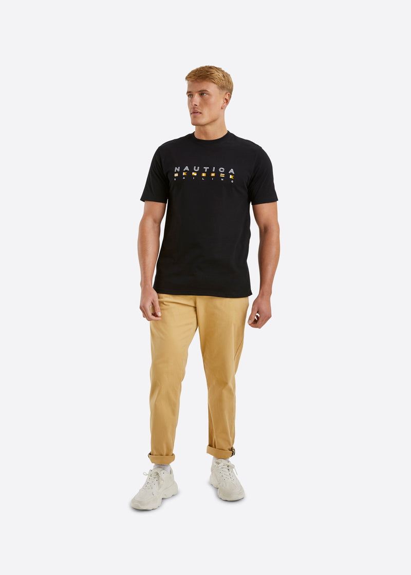 Nautica Noah T-Shirt - Black - Full Body