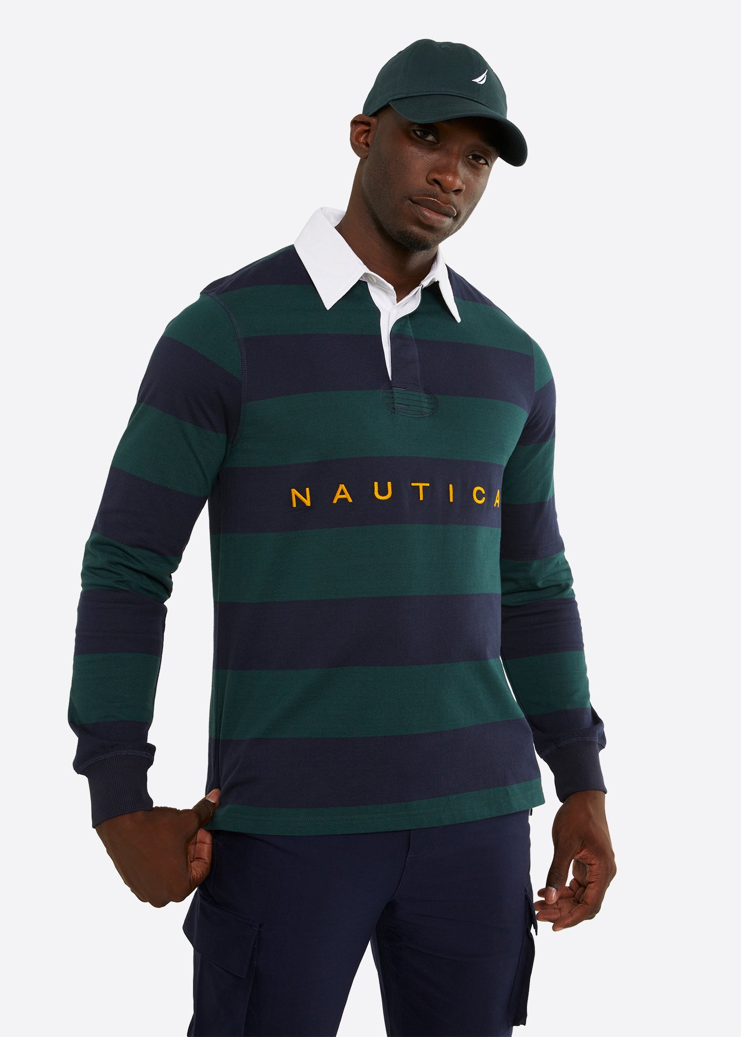 Rugby long sleeve polo shirt