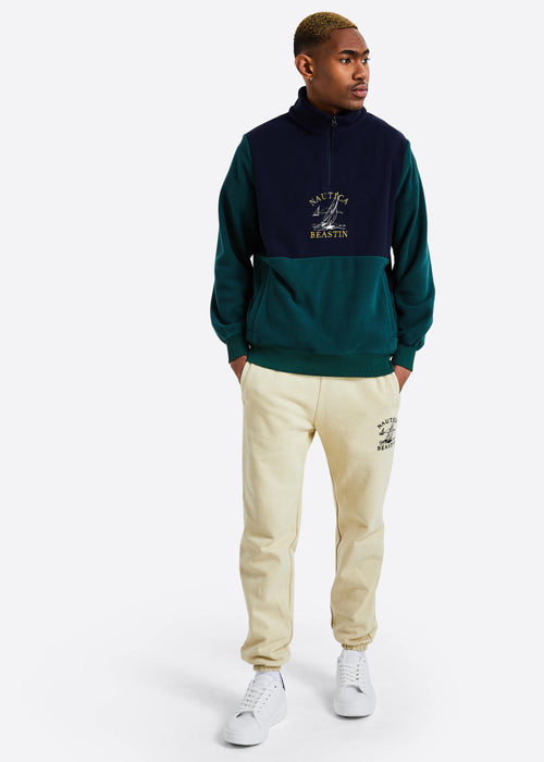 BEASTIN x NAUTICA Smooth Sailing Half Zip Fleece - Navy/Green