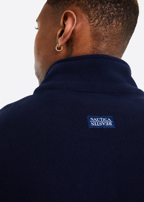 BEASTIN x NAUTICA Smooth Sailing Half Zip Fleece - Navy/Green