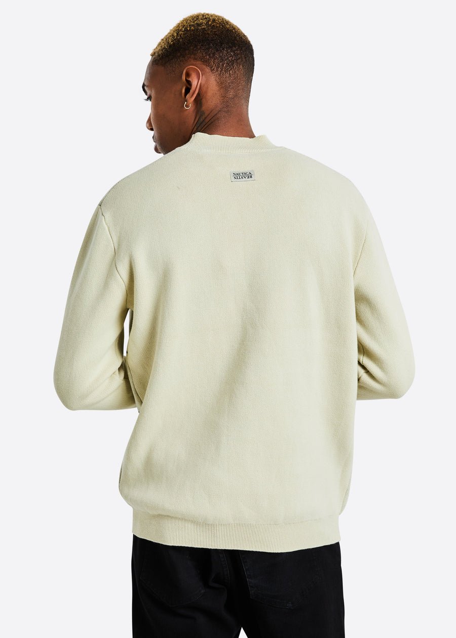 BEASTIN x NAUTICA Timeless Knit Crewneck - Cream